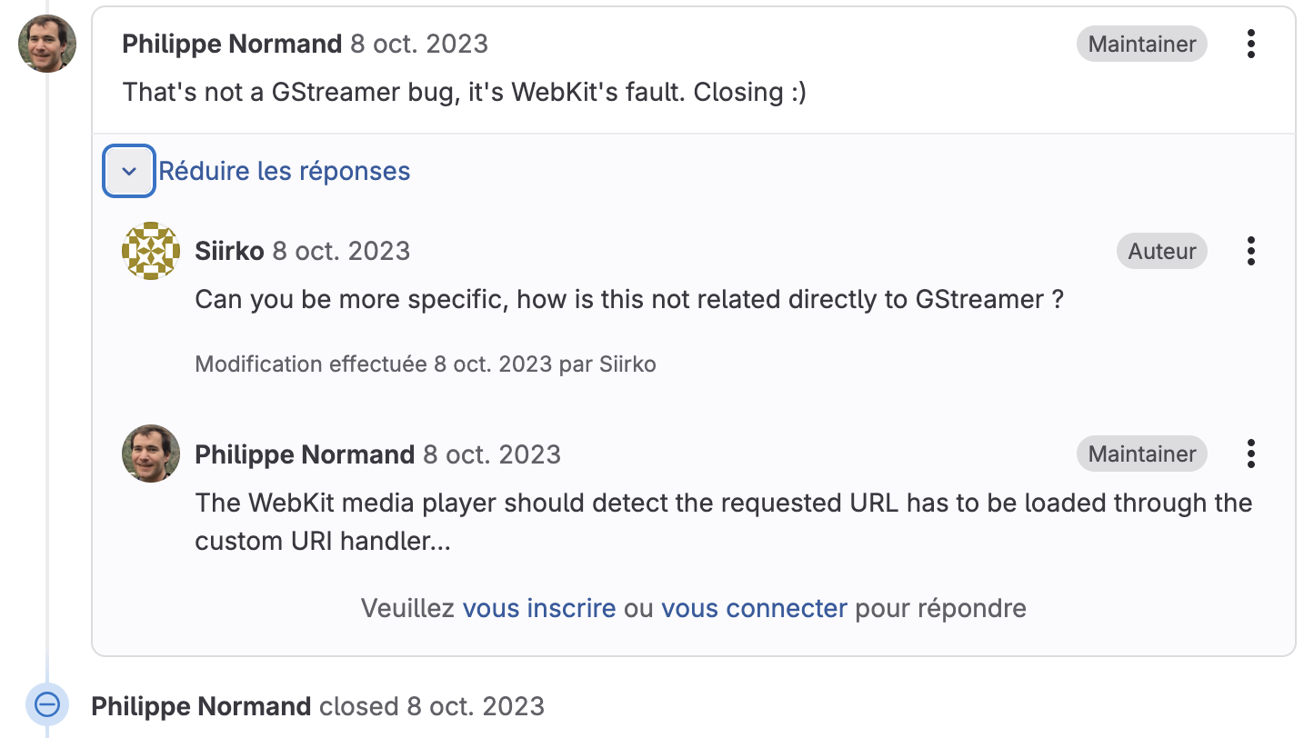 GStreamer ticket comments
